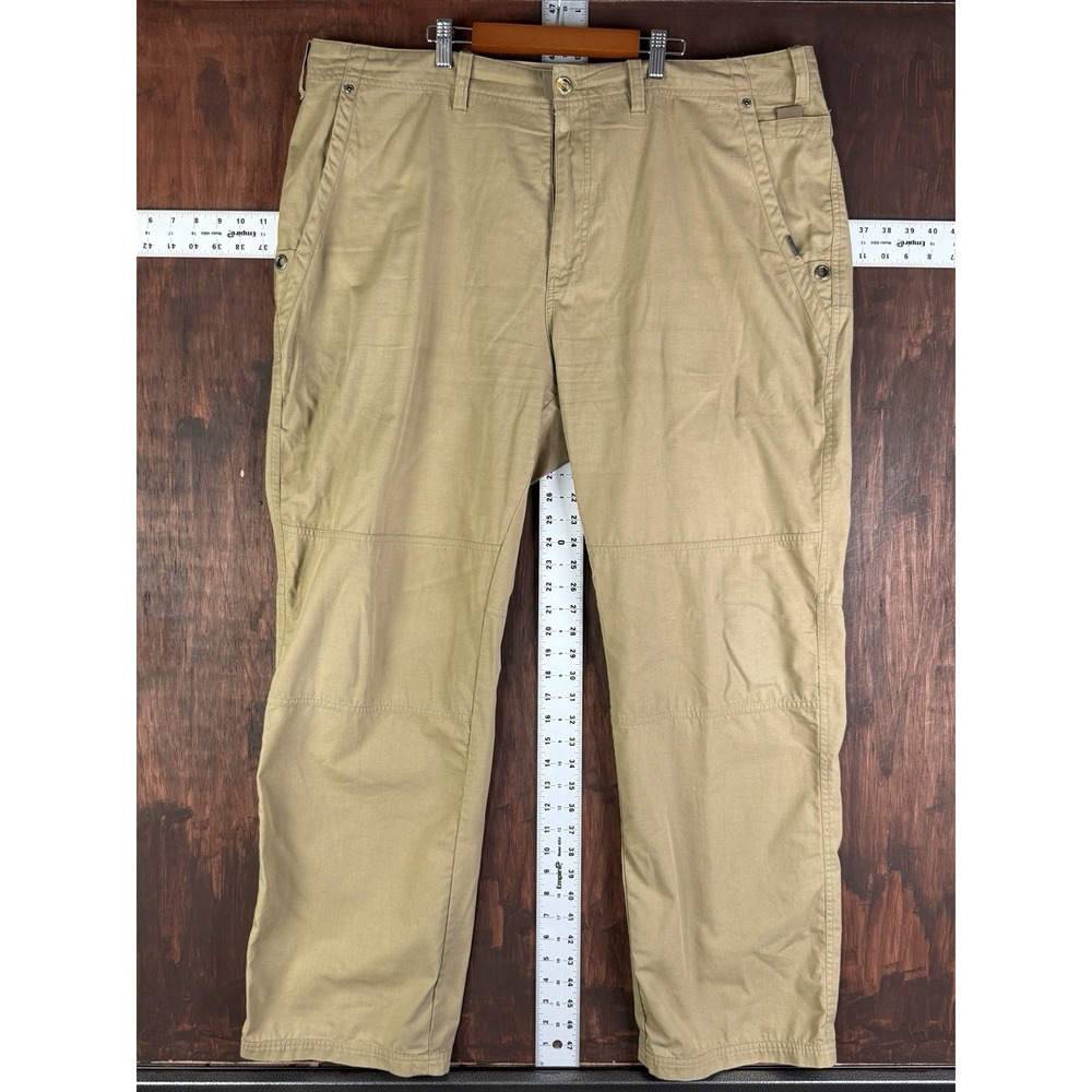 Insect Shield Exofficio Double‎ Knee Pants Khaki Tan Lightweight Mens 42x32 TALL